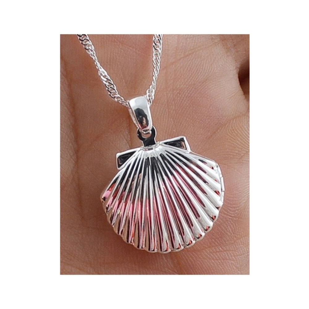 Shell Locket Necklace